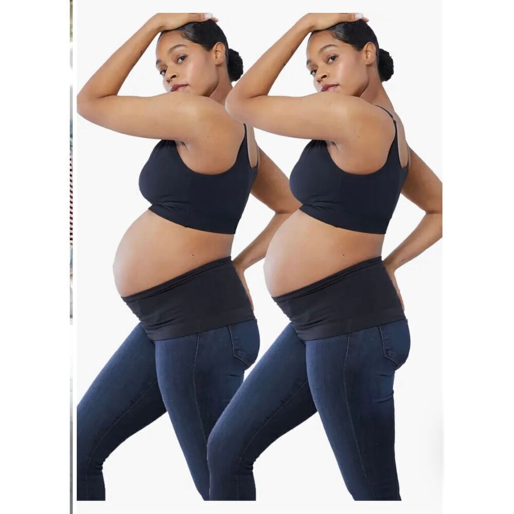 🌸 Ingrid & Isabel 2X Black Maternity Bellaband Size Small/Medium New